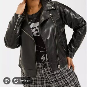 Black Leather Jacket Torrid